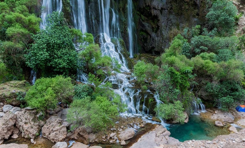 آبشار شوی از مناطق دیدنی خوزستان