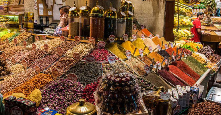 بازار مصری ها در جاهای دیدنی ترکیه