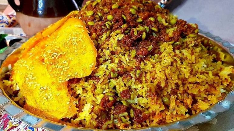 ونوشک پلو در غذاهای محلی کرمانشاه