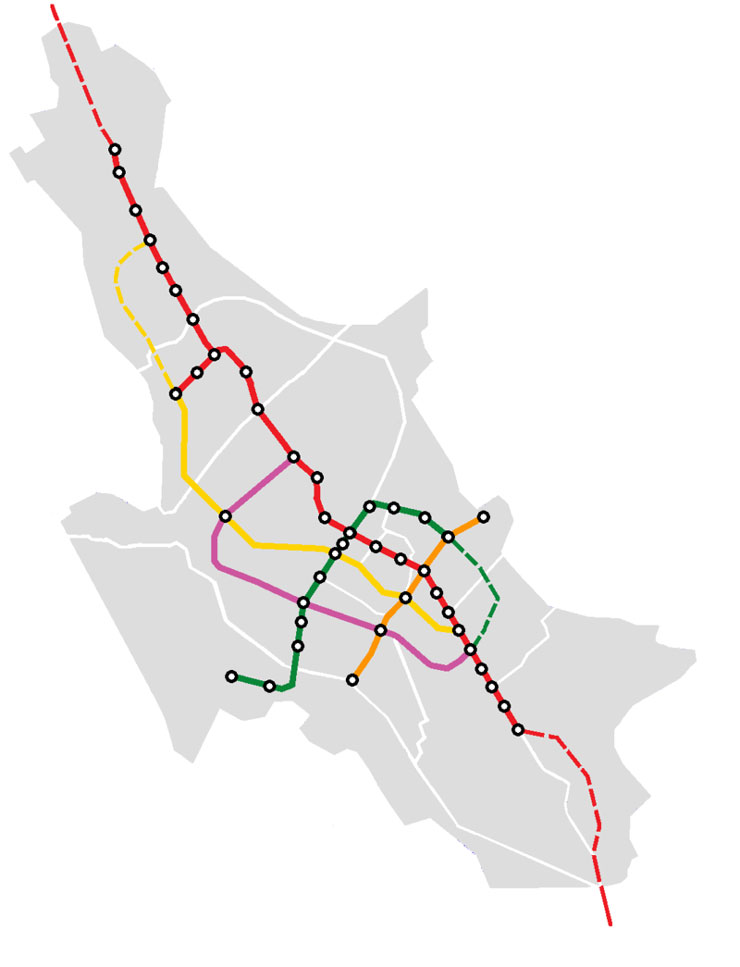 نقشه متروی شیراز