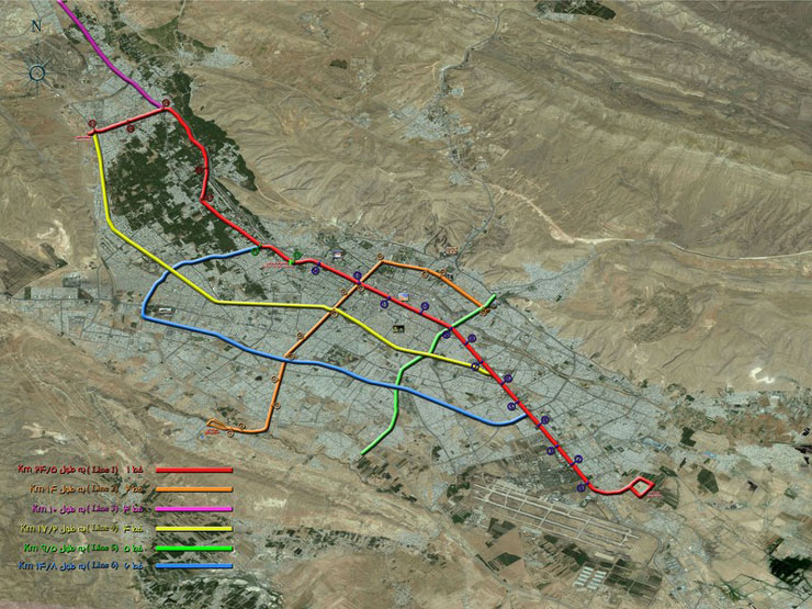 Shiraz Subway Guide