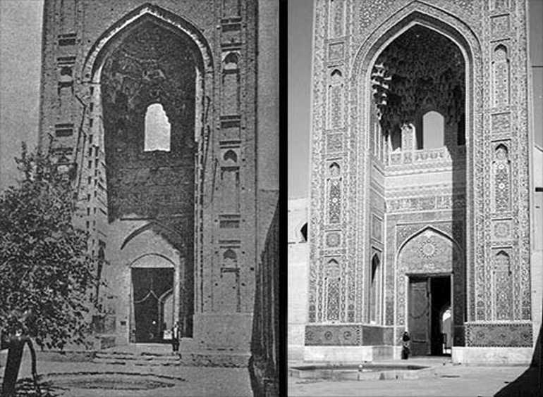 سر‌در شرقی مسجد جامع یزد