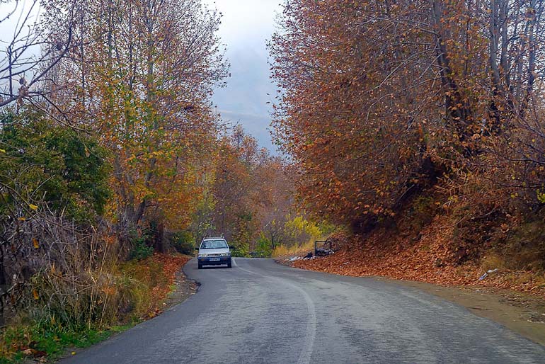 جاده های حوالی روستا