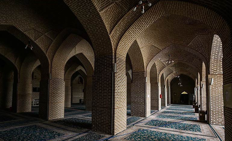 هزارتوی مسجد تاریخی قزوین