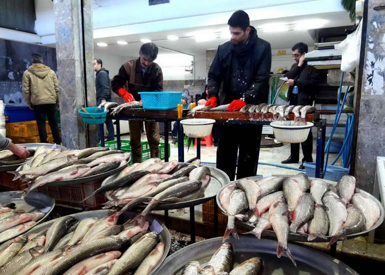 بازار ماهی فروشان جاهای دیدنی تنکابن