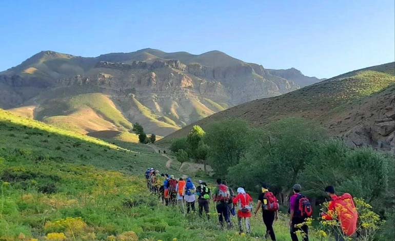 کوهنوردی در دریاچه الندان