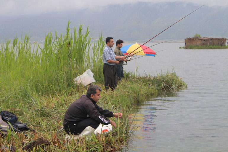 ماهیگیری در دریاچه آویدار
