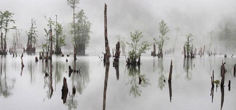علت مه آلود بودن دریاچه ارواح