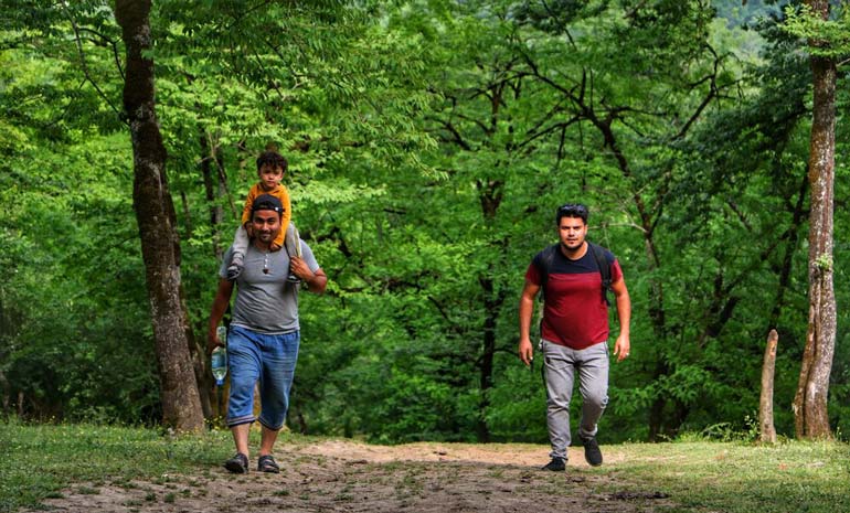 کوهنوردی در هفت آبشار تیرکن